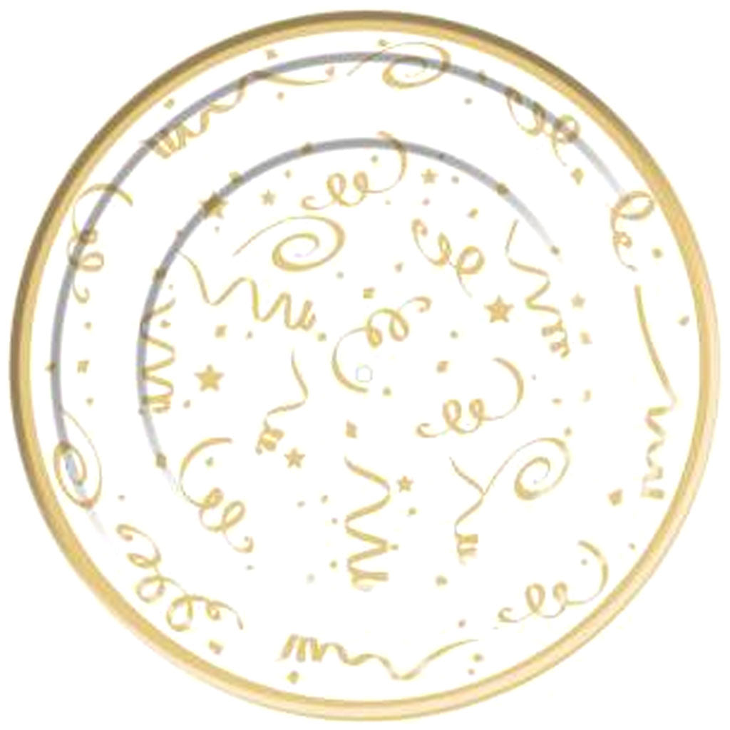 Gold Confetti Plate 10pcs