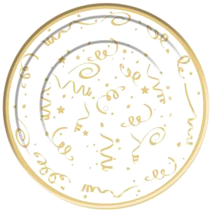 Gold Confetti Plate 10pcs