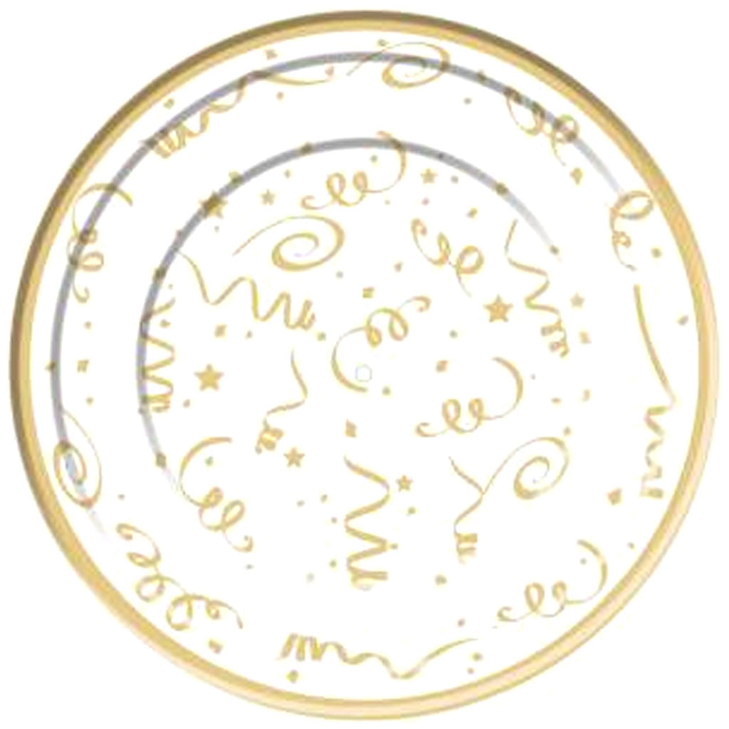 Gold Confetti Plate 10pcs