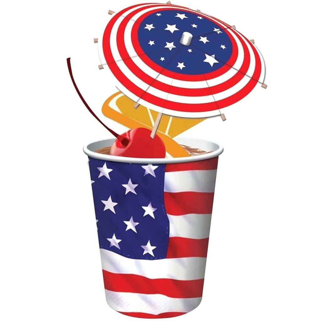 Drink Umbrella Picks Patriotic