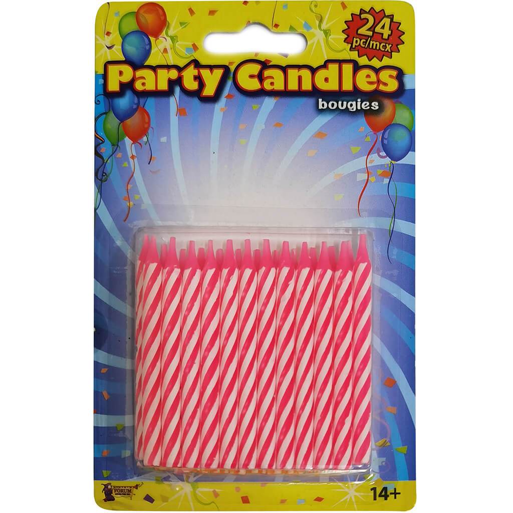 Candles Pink 24 Pack