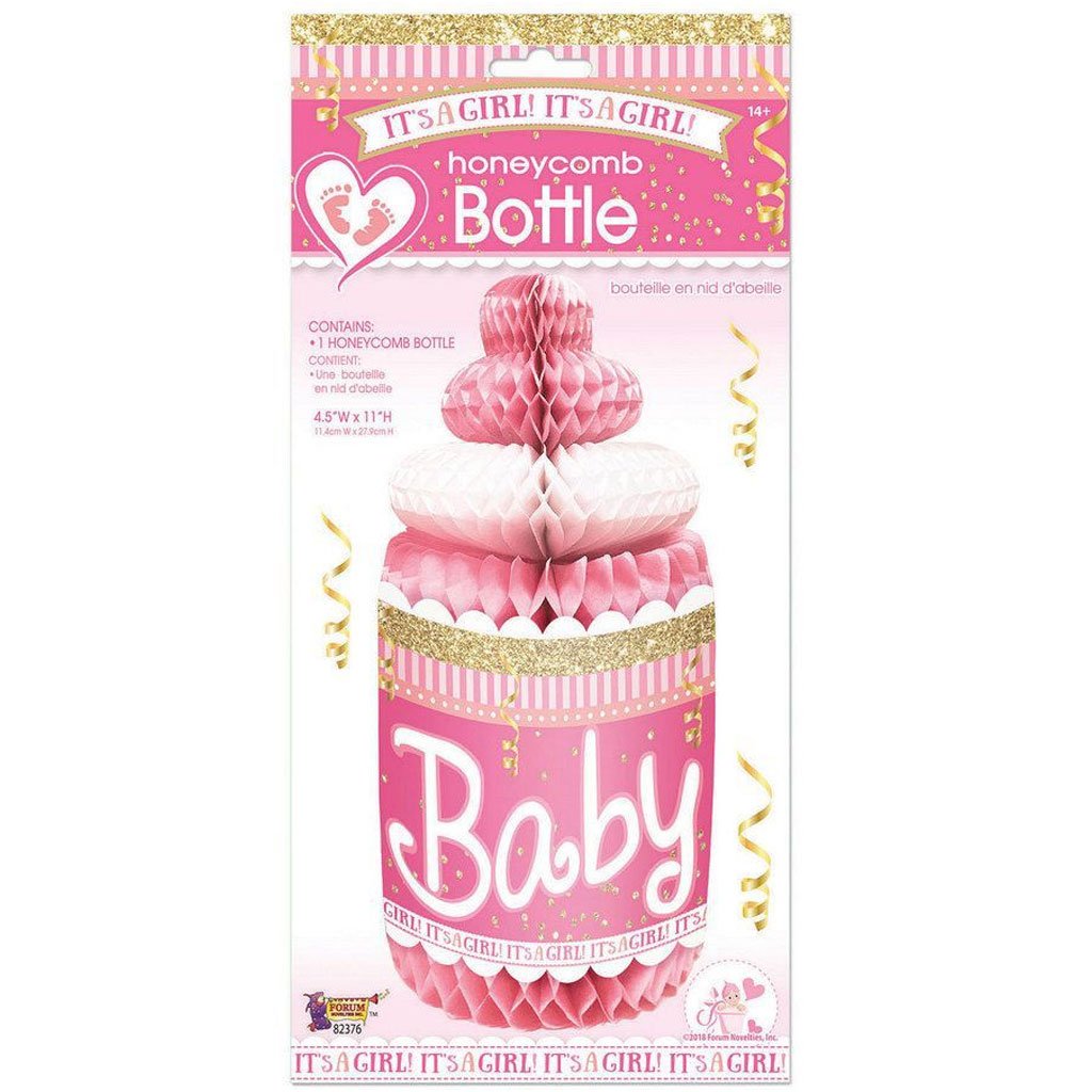 It&#39;s A Girl Honeycomb Baby Bottle