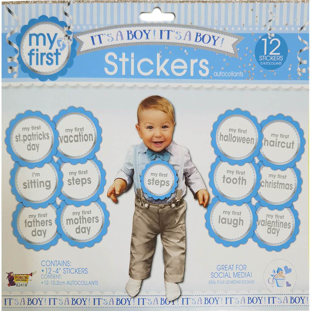 It&#39;s a Boy Milestone Stickers