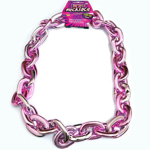 Jumbo Chain Necklace Pink