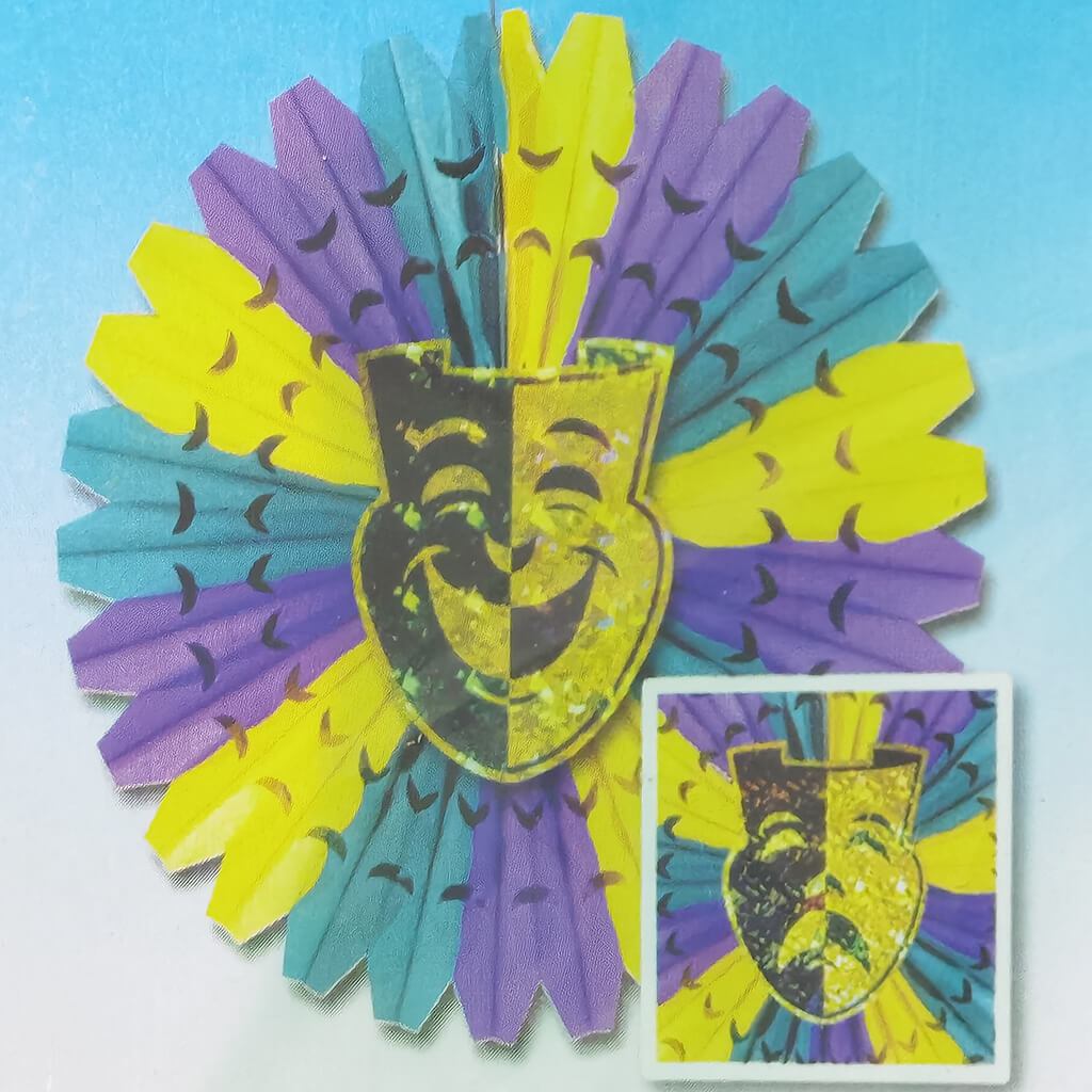 Mardi Grass Comedy Foil Fringe Decor