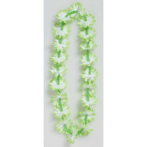Flower Lei with Beads Light Blue