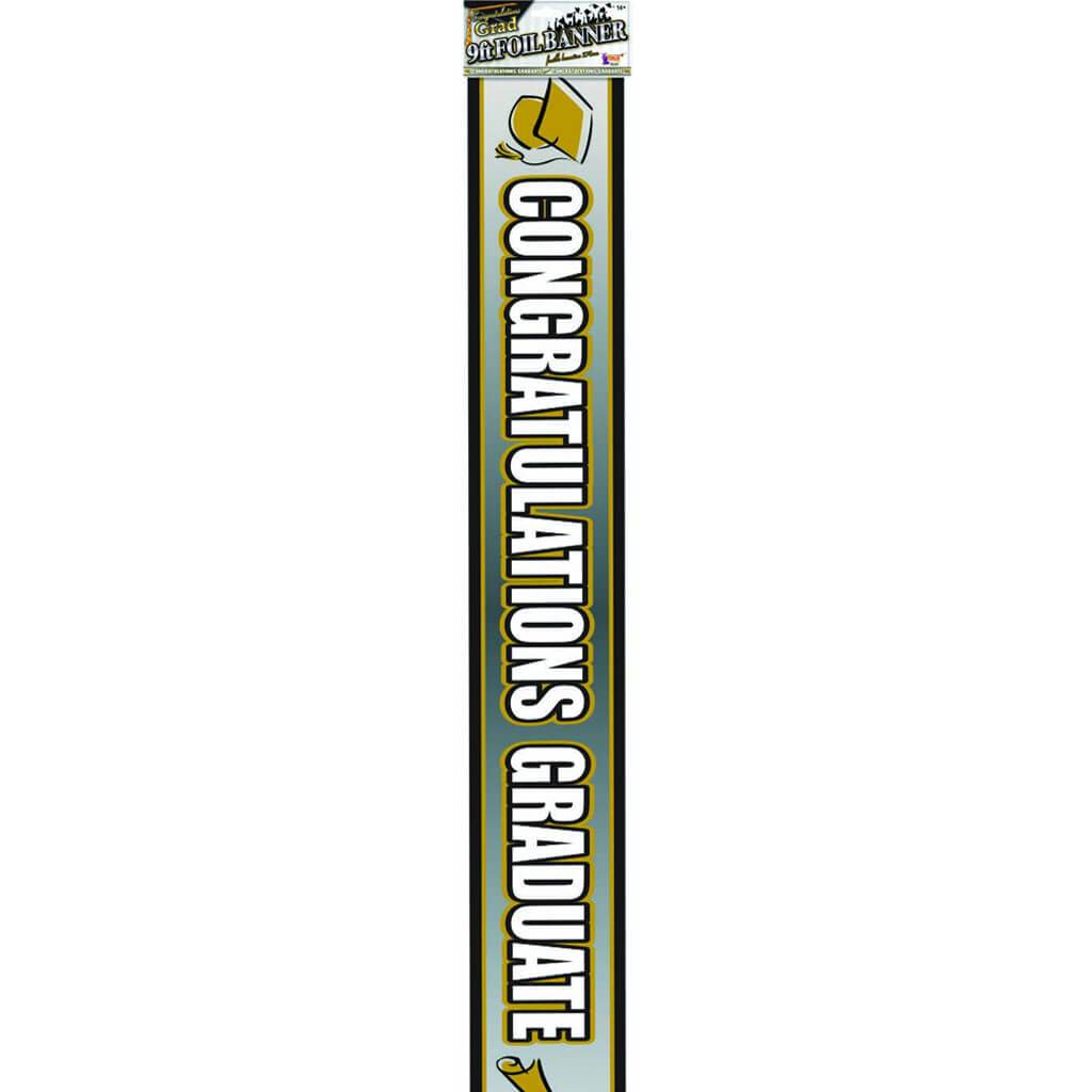 Graduation Foil Banner 9ft