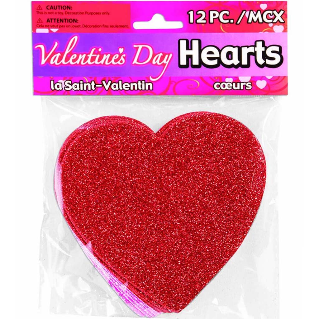 Valentine&#39;s Day Glitter Hearts