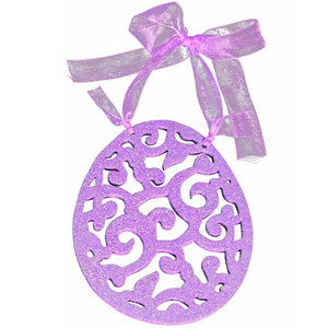 Glitter Cut Out Easter Egg Decoration