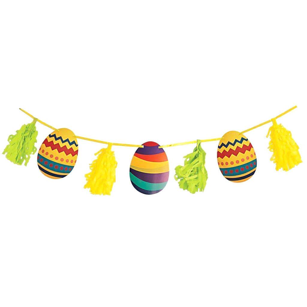 Egg &amp; Tassel 9ft Garland