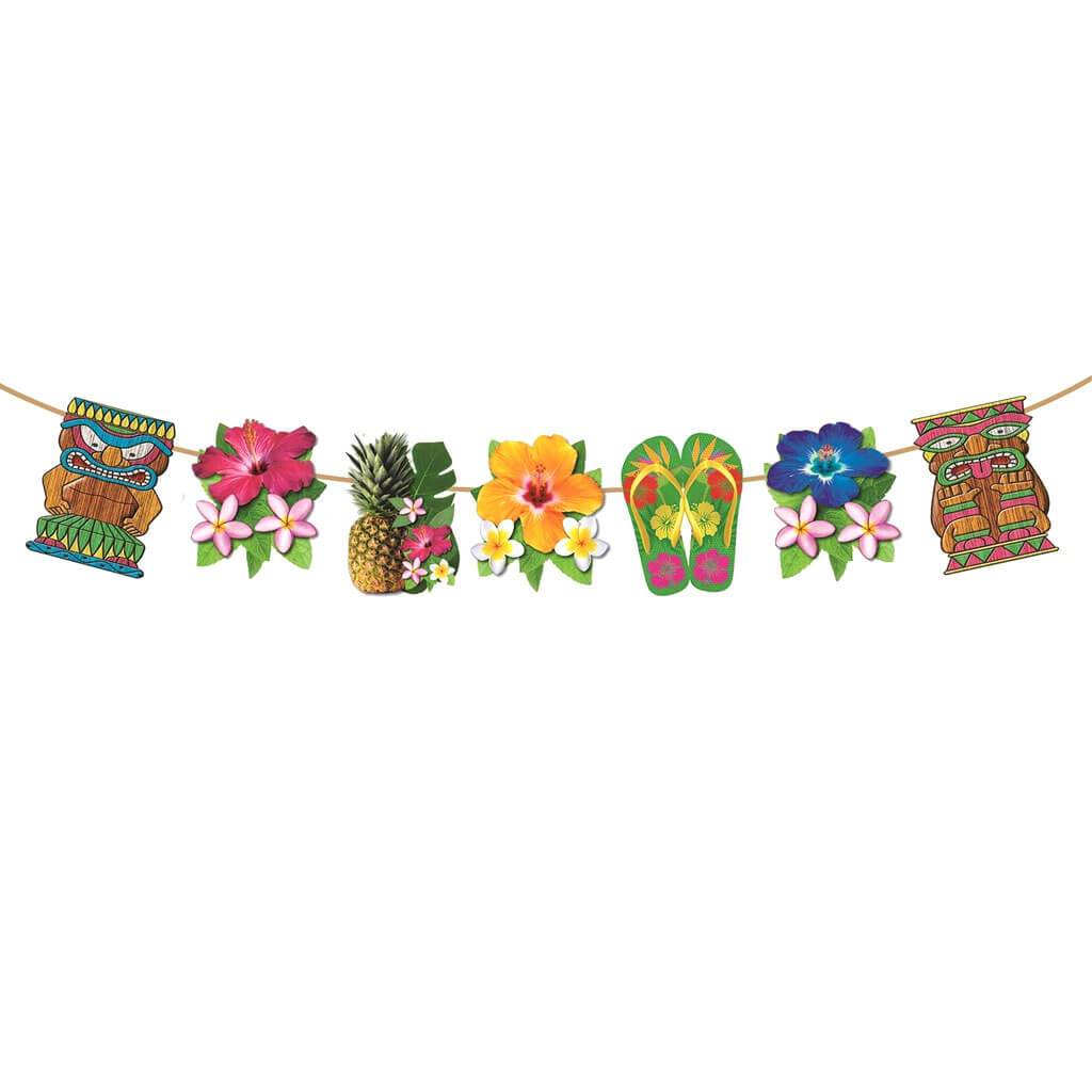 Luau Printed Garland 9ft