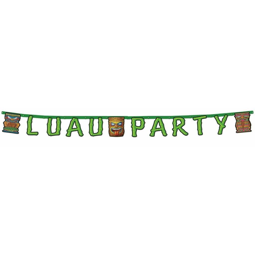 Luau Party Jointed Letter Banner