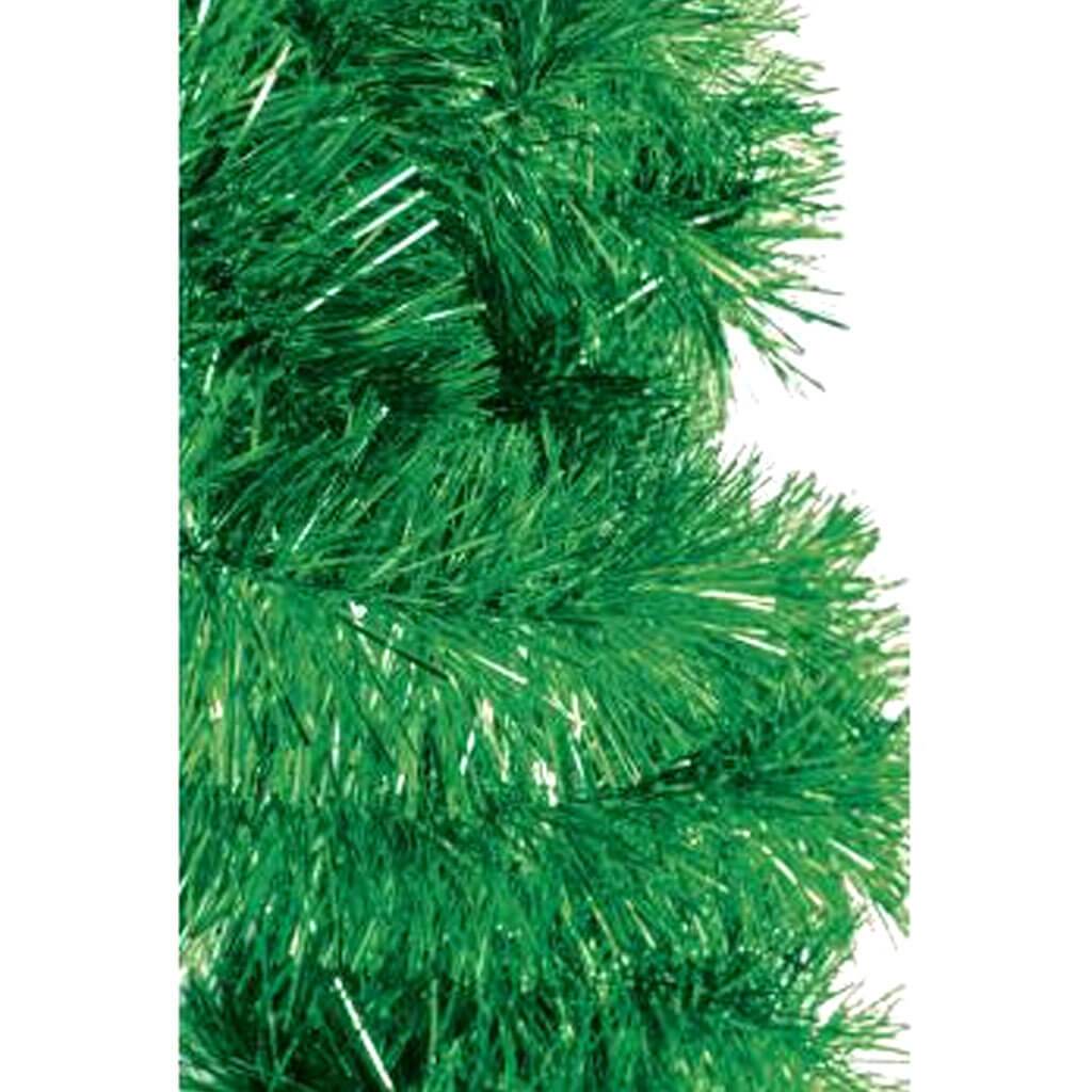 Tinsel Garland Metallic Green 9ft