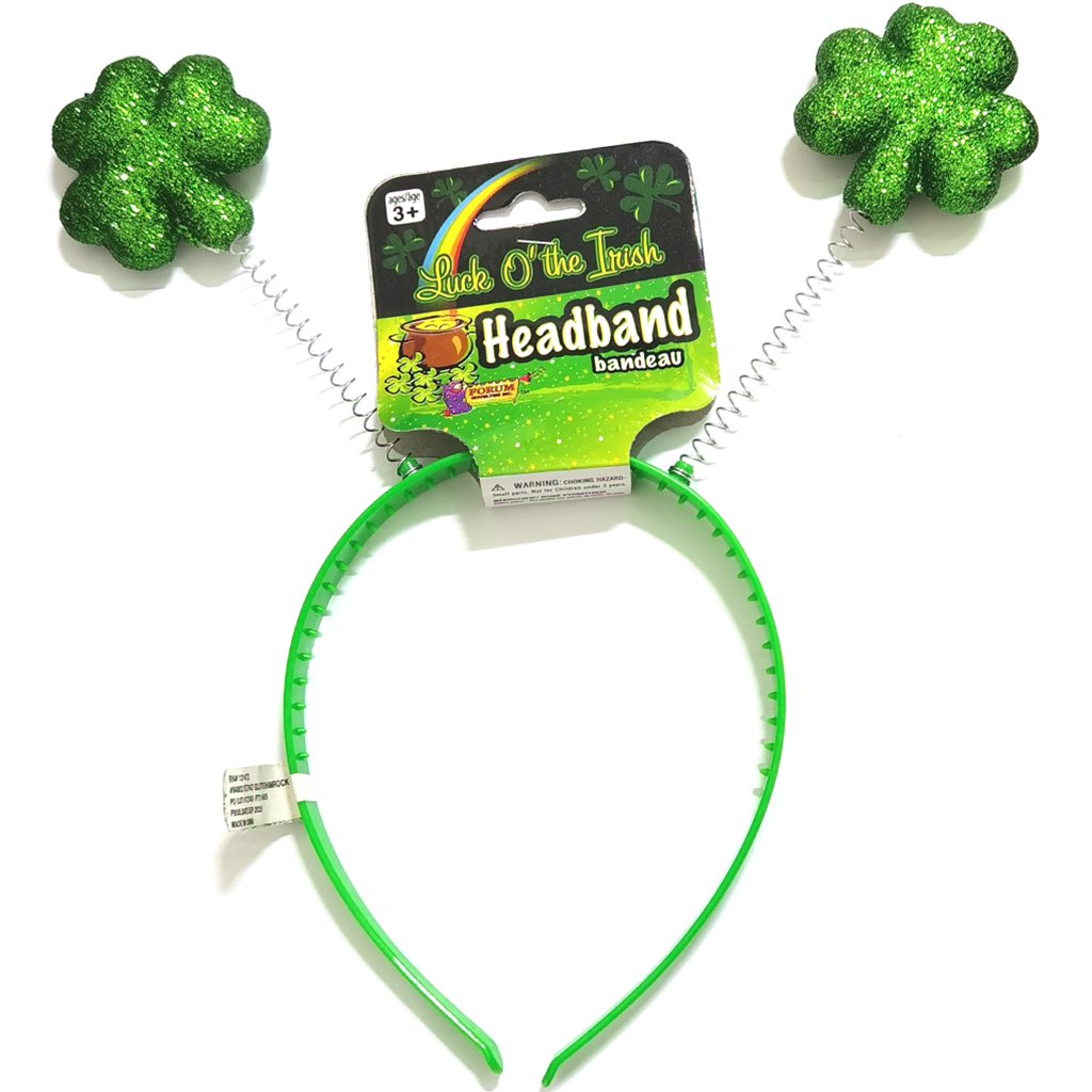 St Patrick Shamrock Glitter Bopper