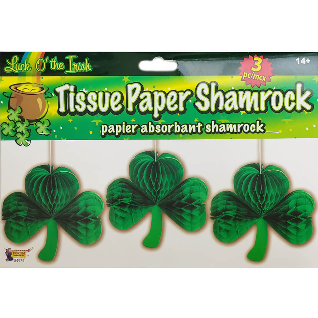 Tissue Paper Shamrocks