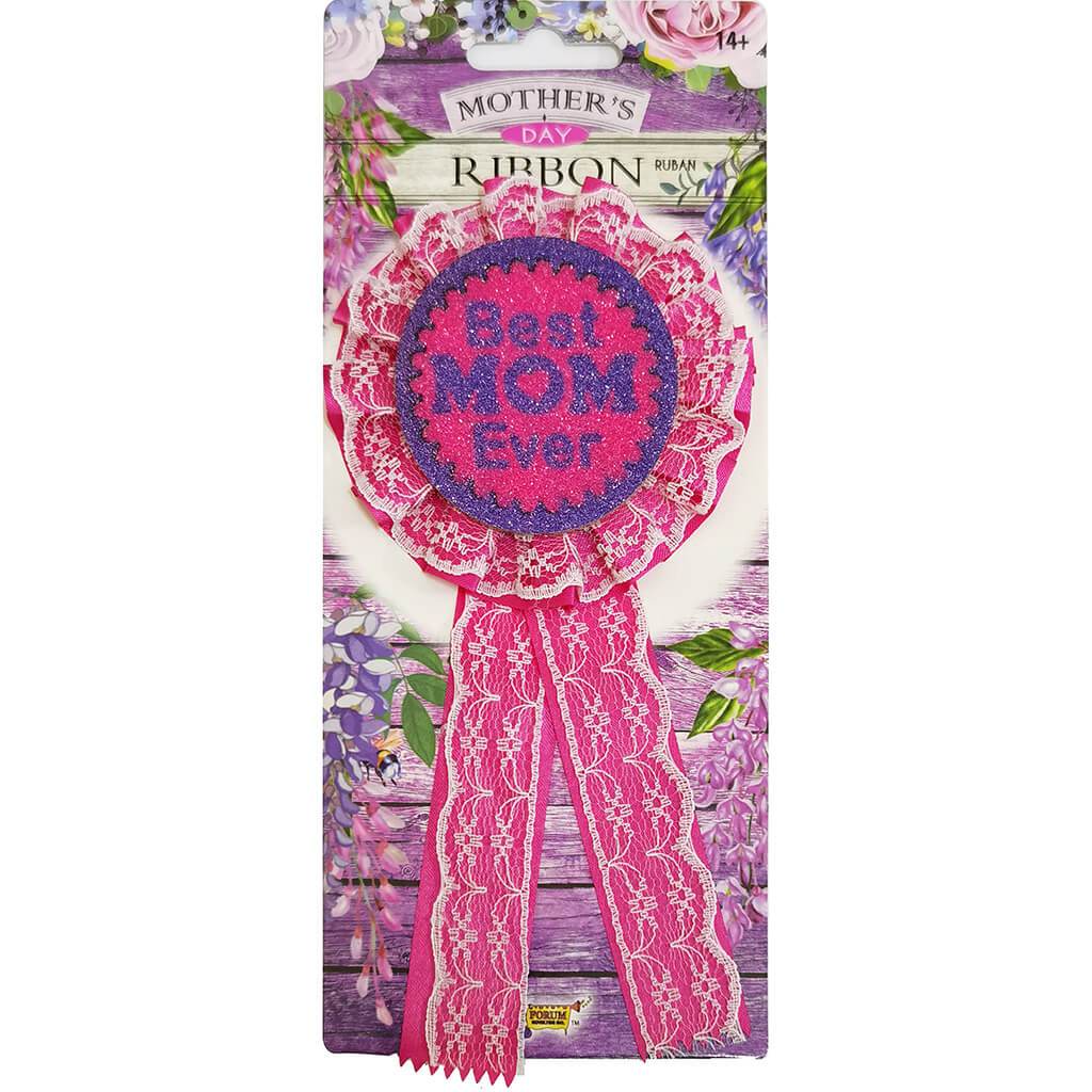 Best Mom Ever Ribbon Pin