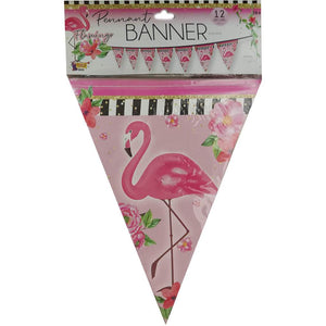 Flamingo Paper Pennant Banner