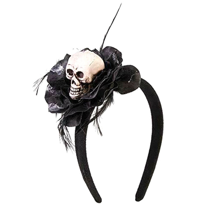 Flower & Skull Headband