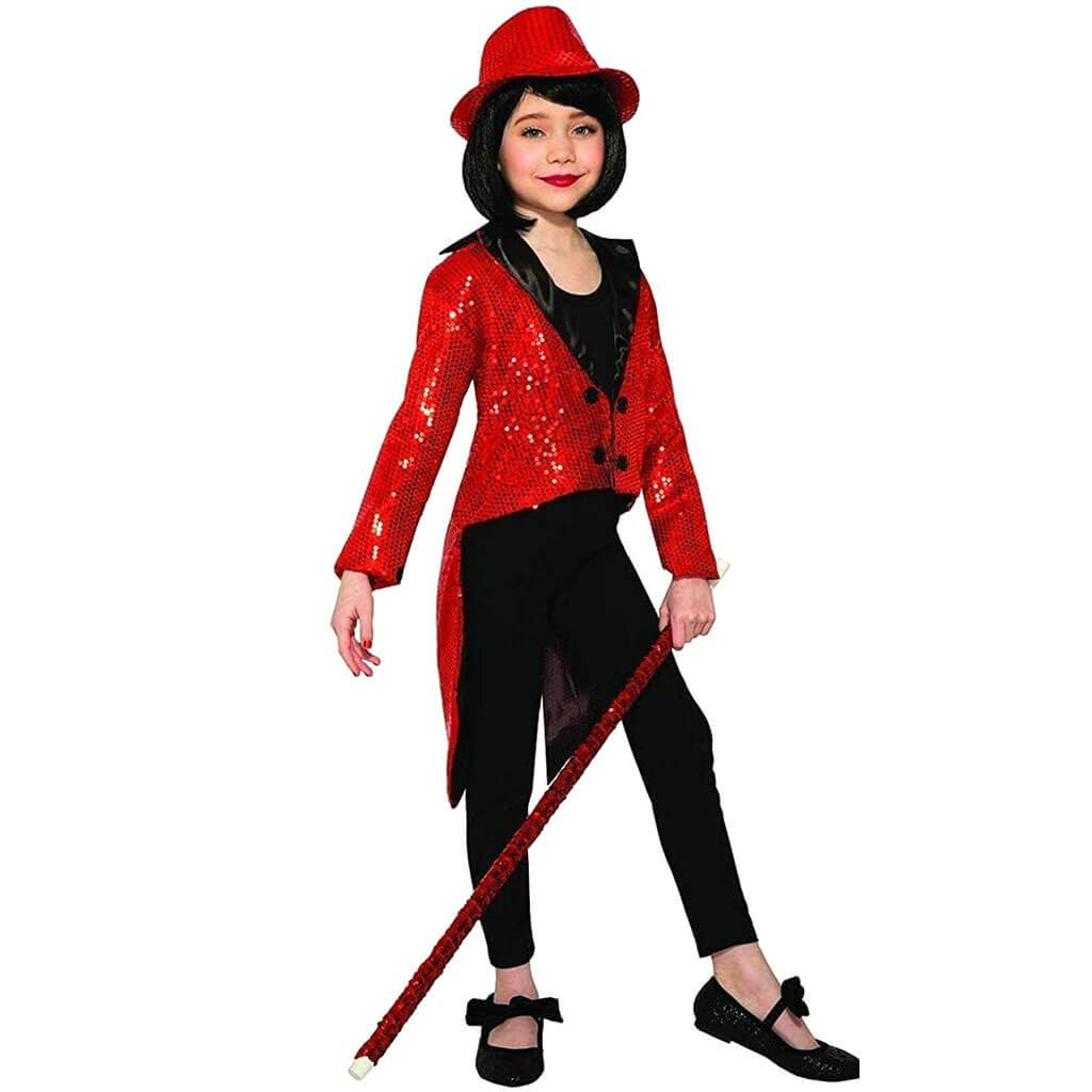 Red Sequin Tailcoat Showman Jacket