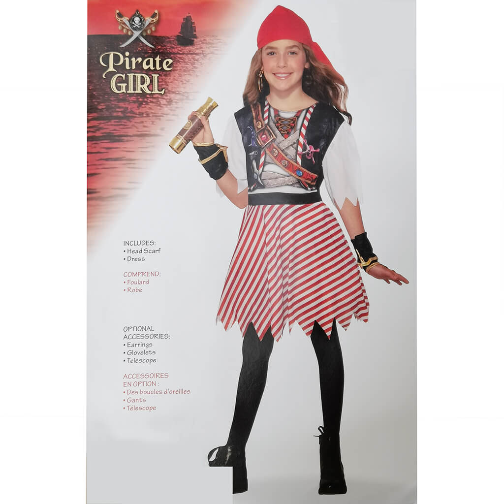 Pirate Girl Costume Medium