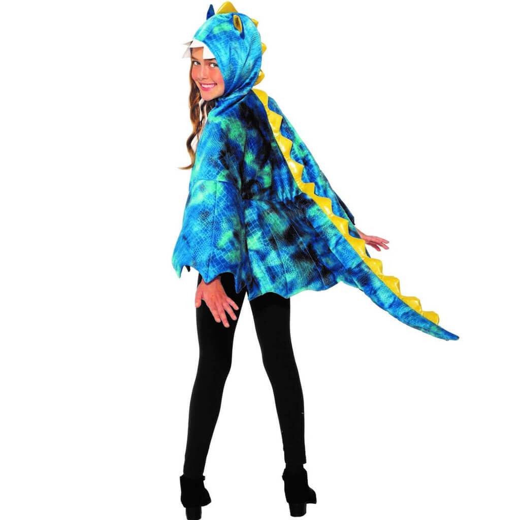 Blue Dragon Hooded Cape Velvet