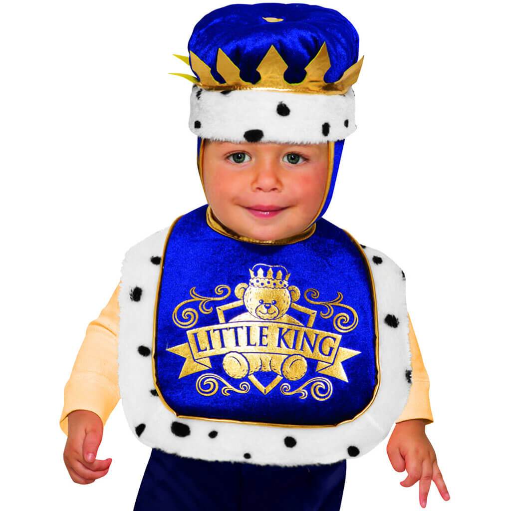 Boy&#39;s Baby Costume Bib &amp; Crown Set King