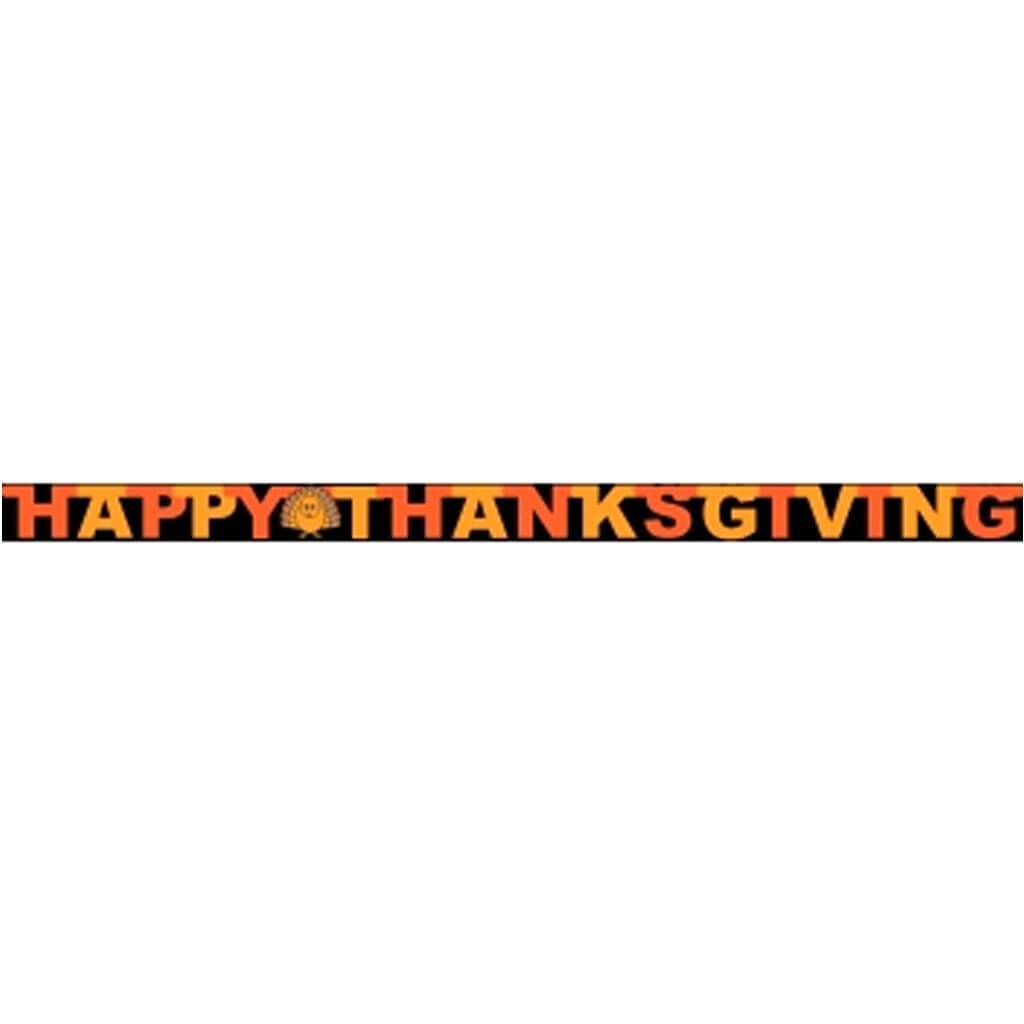 Happy Thanksgiving Foil Banner