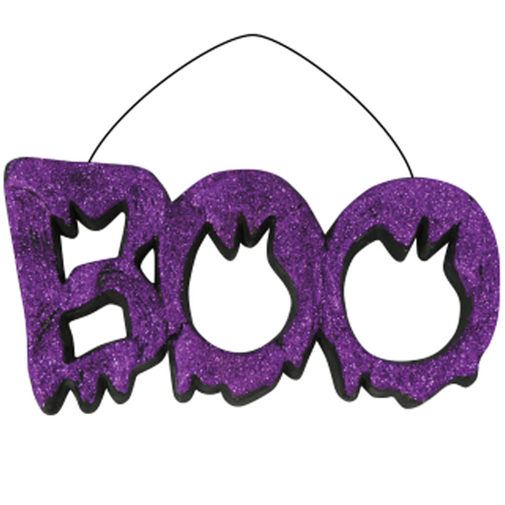 Glitter Boo Sign