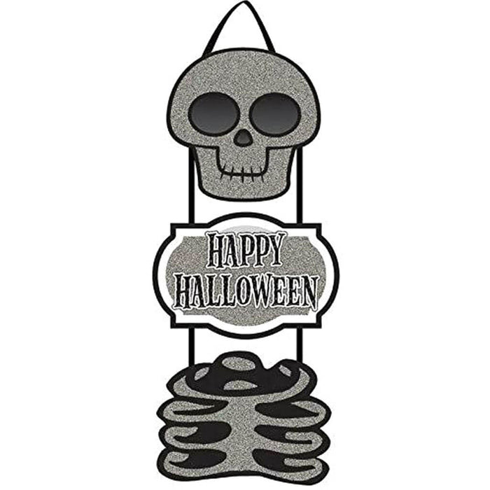 Skull "Happy Halloween" Sign