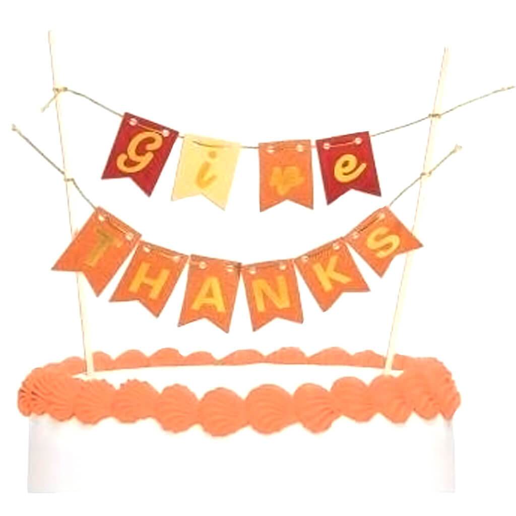 Give Thanks Banner Pie Banner