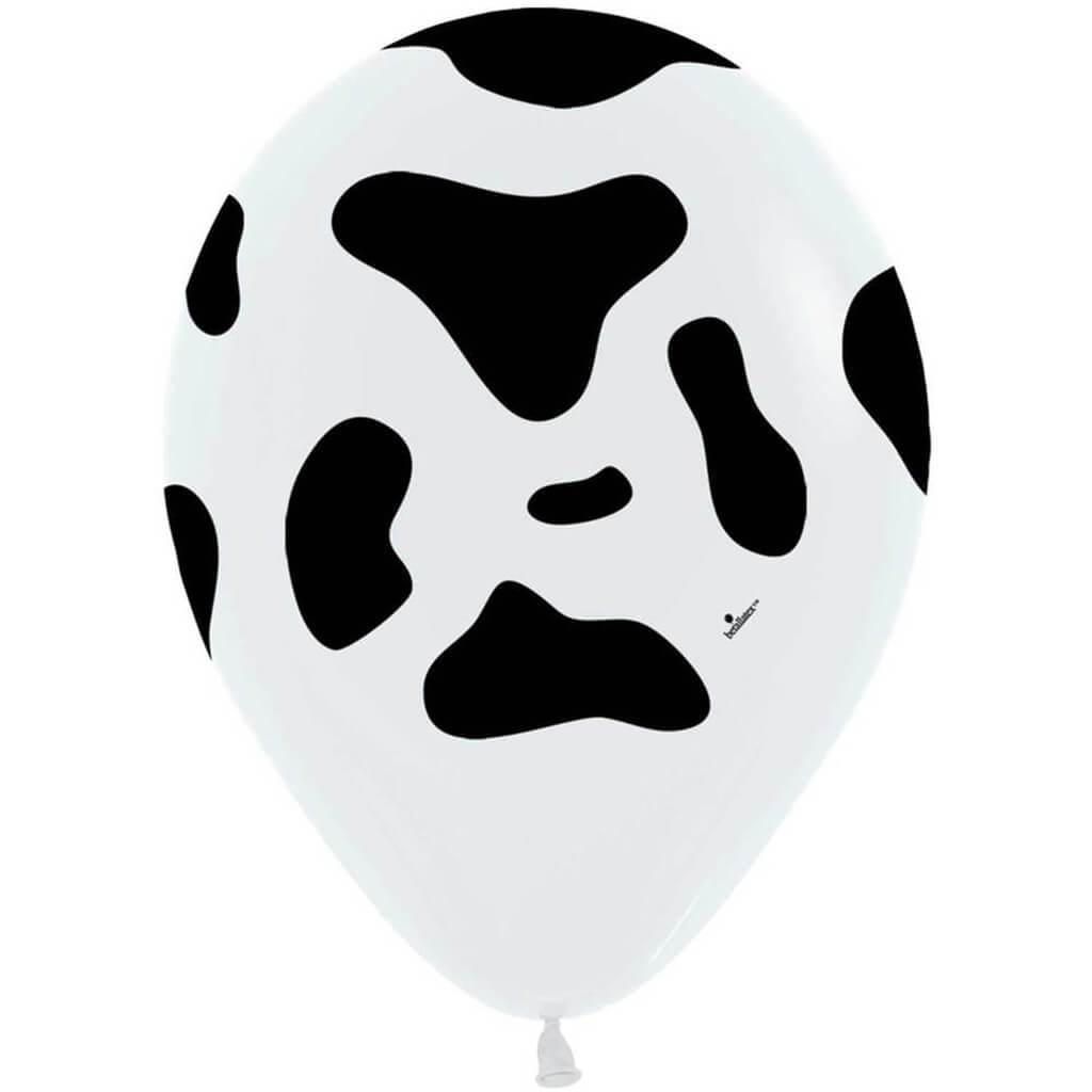 Holstein Cow Latex Balloon 11in