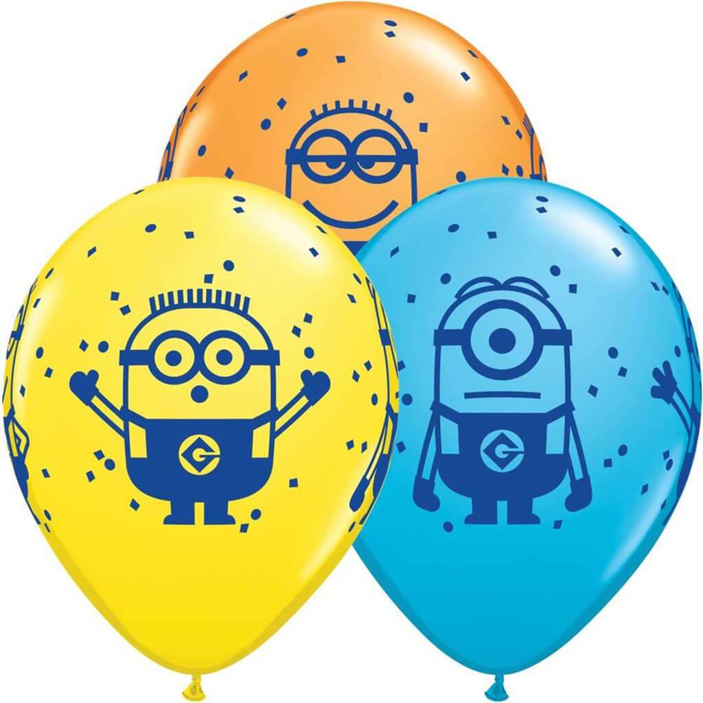 Minions Latex Balloon Assorted, 11in