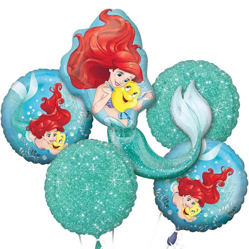 Little Mermaid Foil Balloon Bouquet