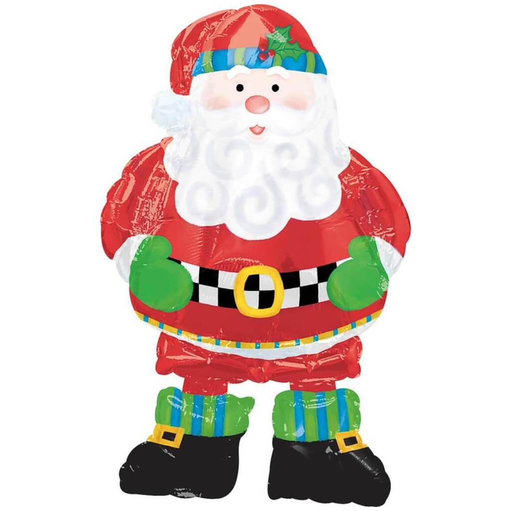 Santa Airwalker Foil Balloon