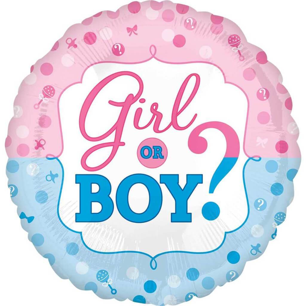 Gender Reveal 18in Foil Balloon