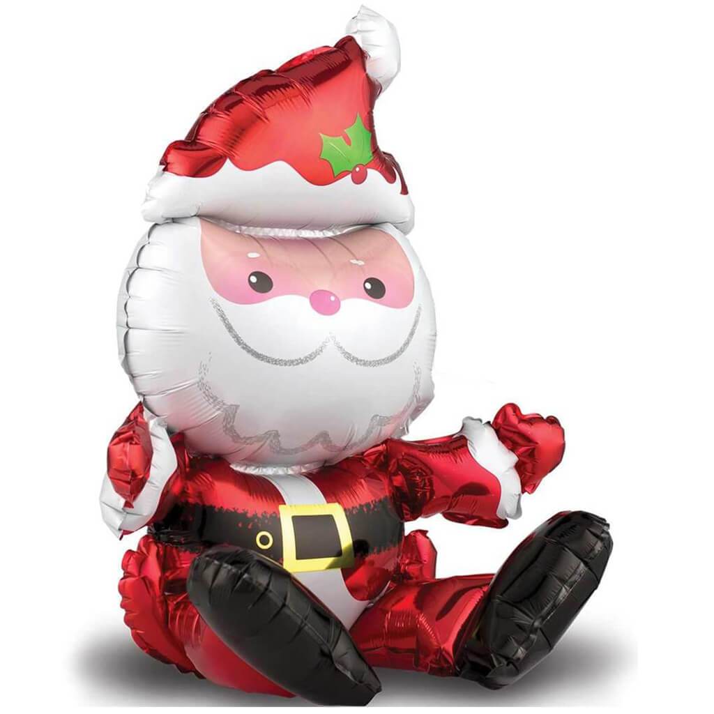 Siting Santa Foil Balloon