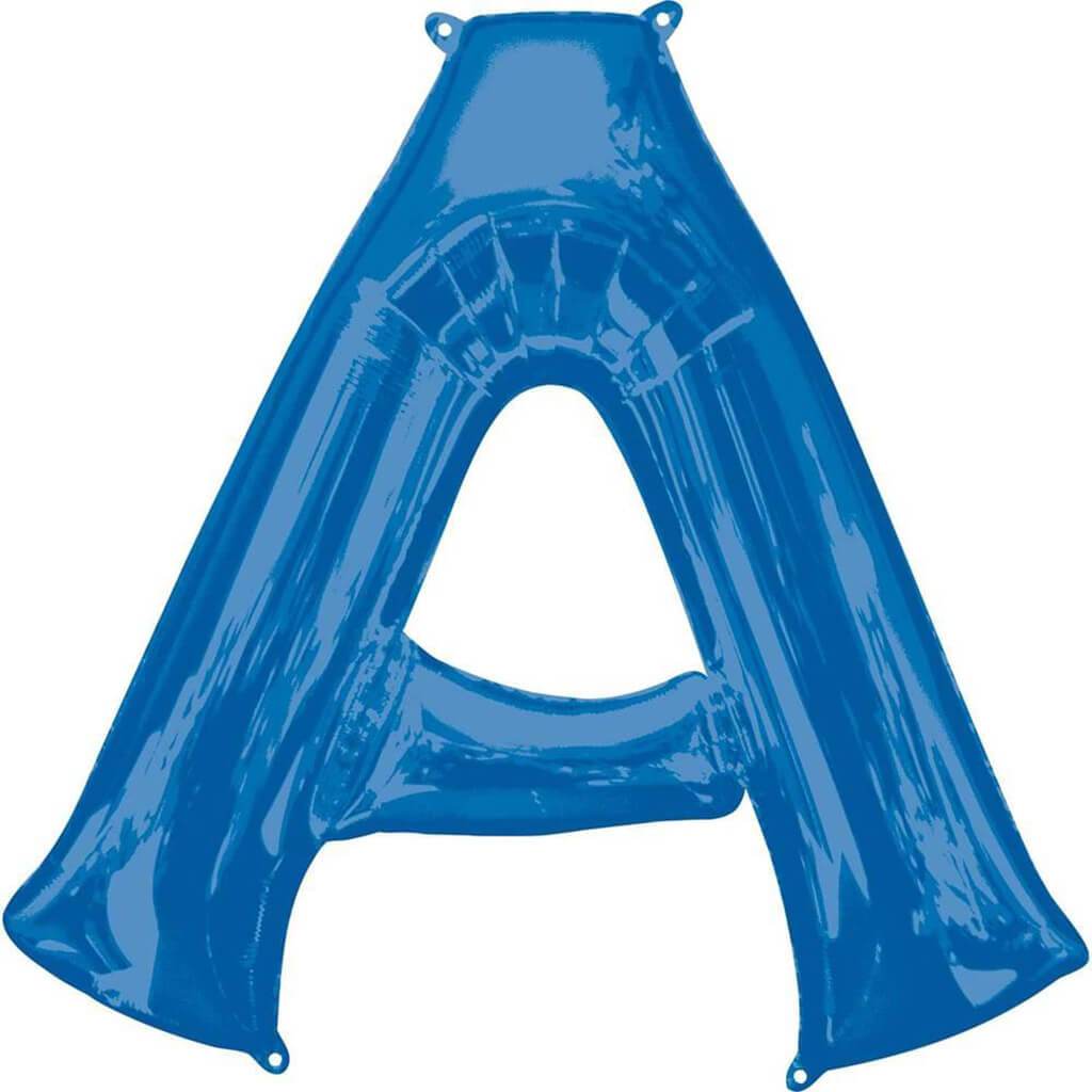 Foil Balloon Letter A 34in, Blue