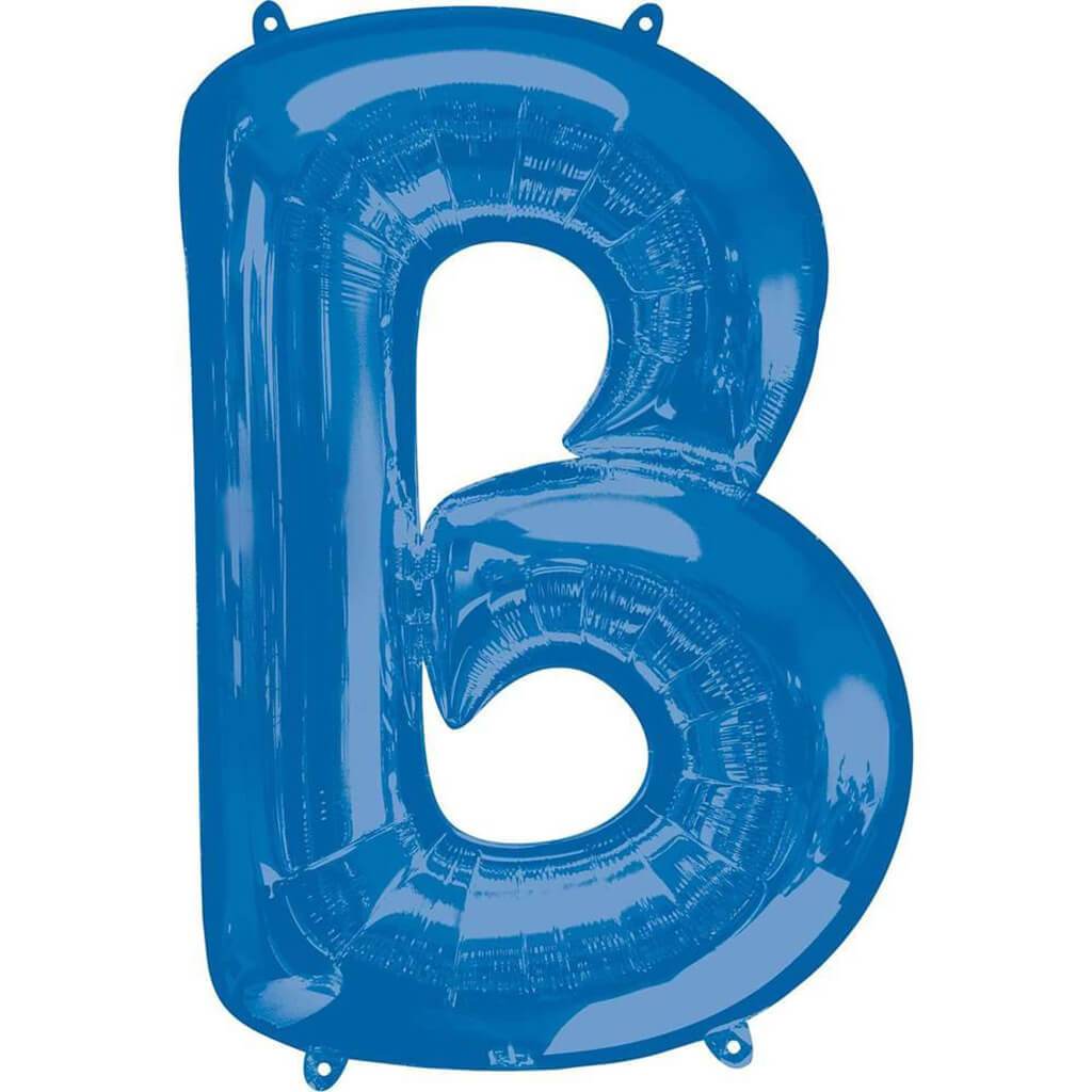 Foil Balloon Letter B 34in, Blue