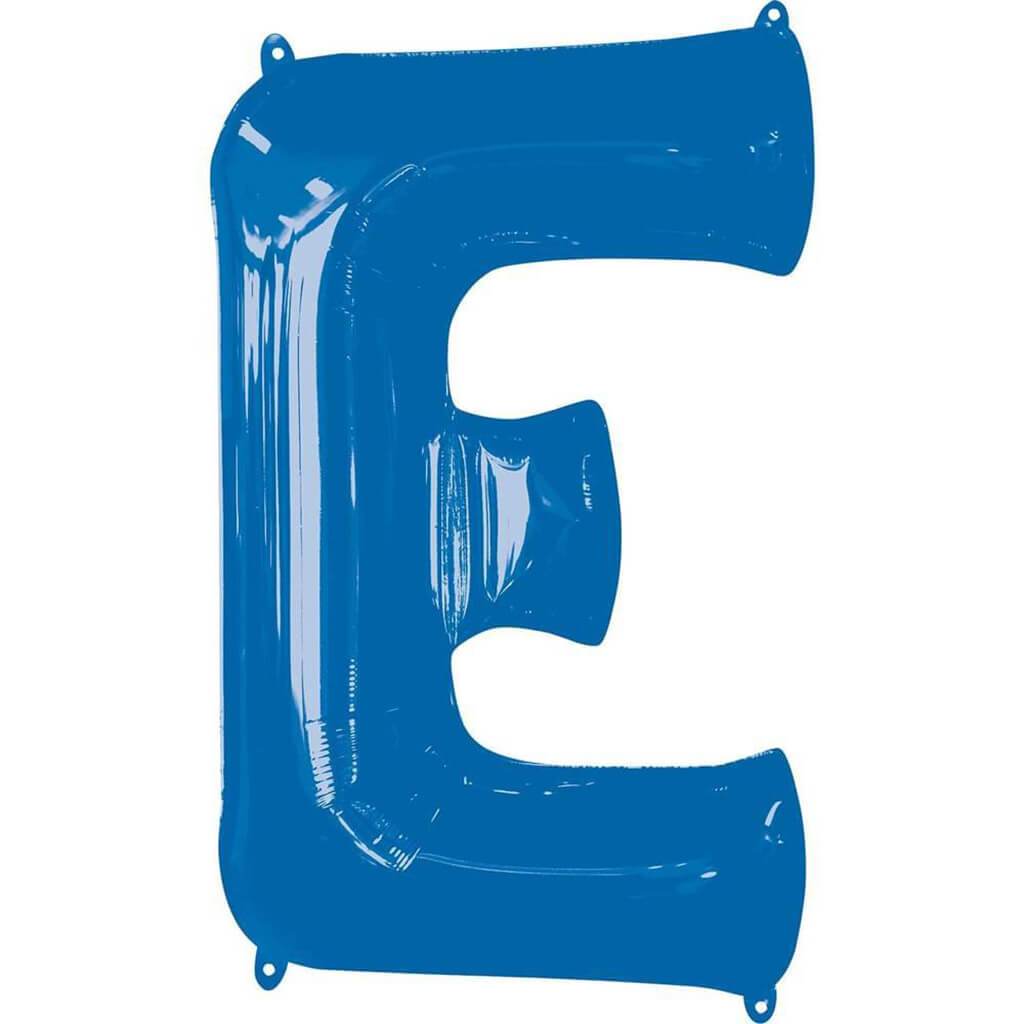 Foil Balloon Letter E 34in, Blue