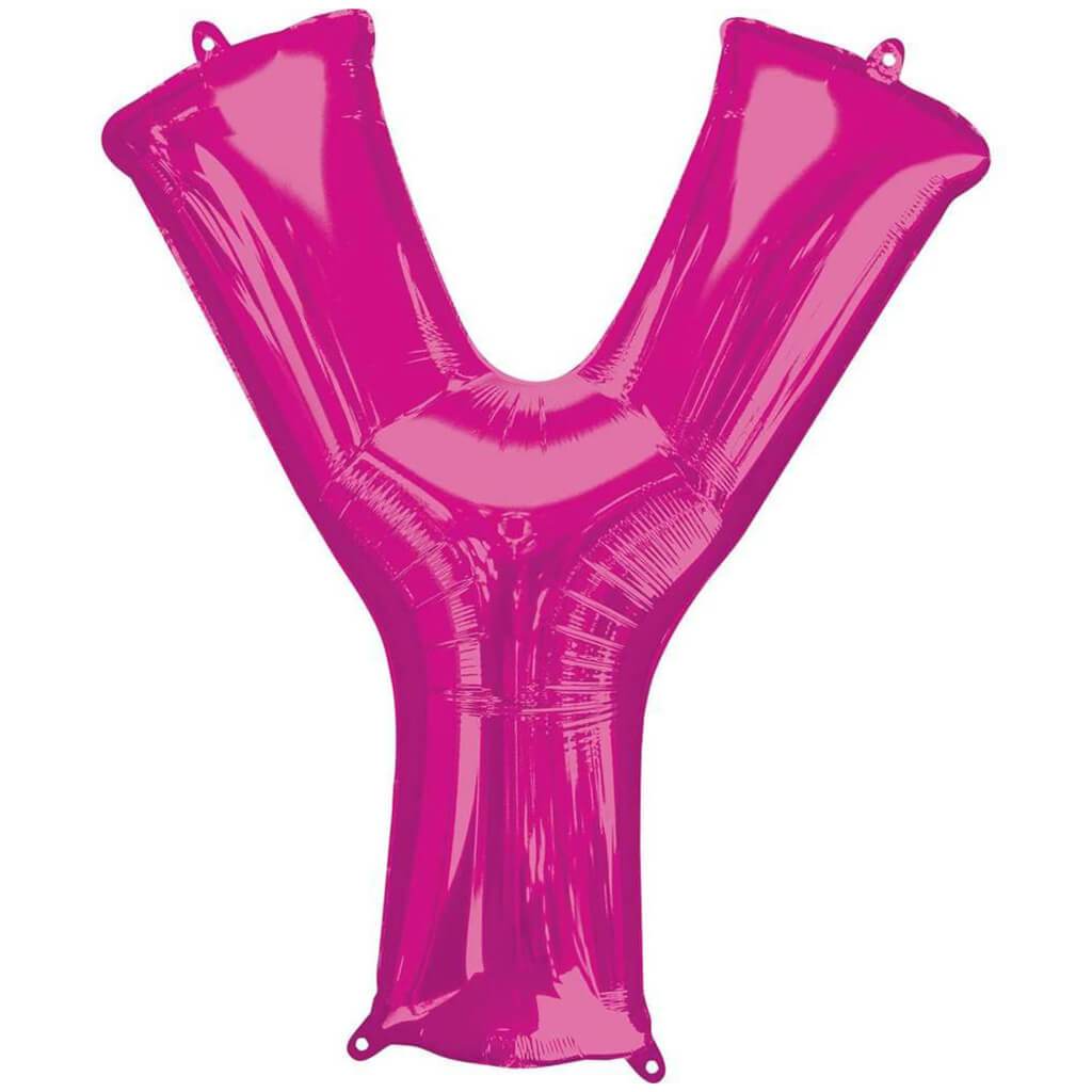 Foil Balloon Letter Y 34in, Pink