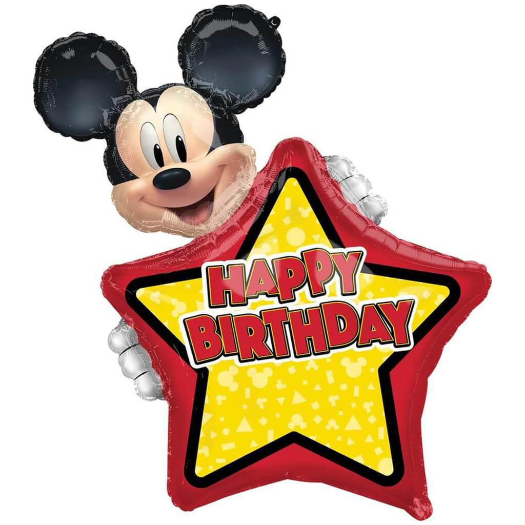 Mickey Mouse Forever Happy Birthday Foil Balloon