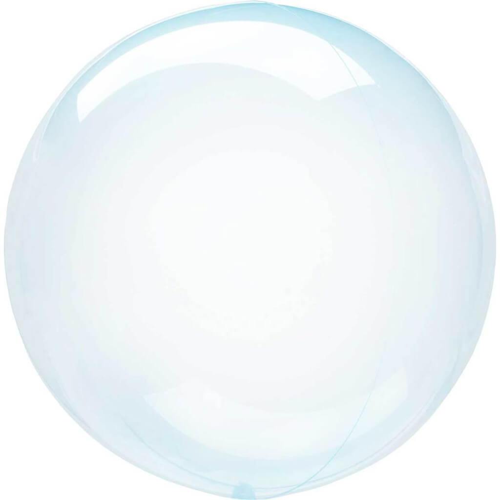 Crystal Clear Blue Foil Balloon, 18in