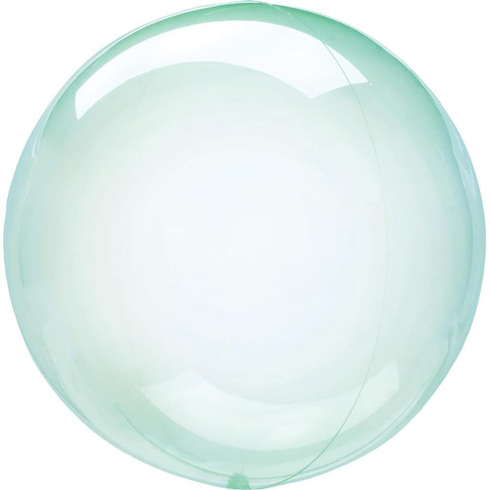 Crystal Clear Green Foil Balloon, 18in