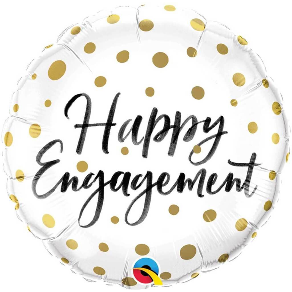 Happy Engagement Foil Balloon, 18in