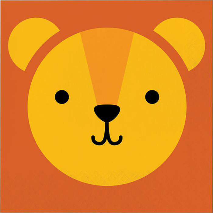 Animal Faces Lion Luncheon Napkins 16ct 2ply