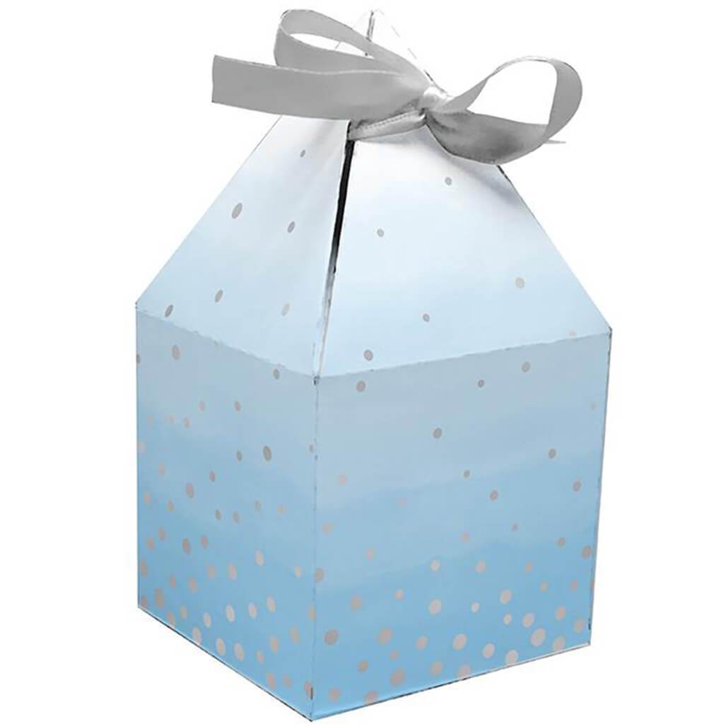 Blue and Silver Celebration Favor Boxes