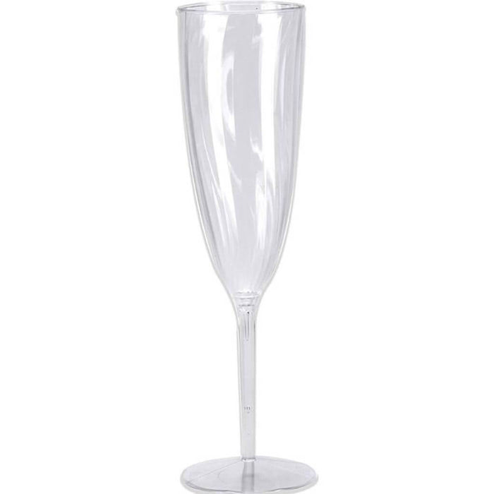 Clear Plastic Champagne Glasses 8ct 6oz