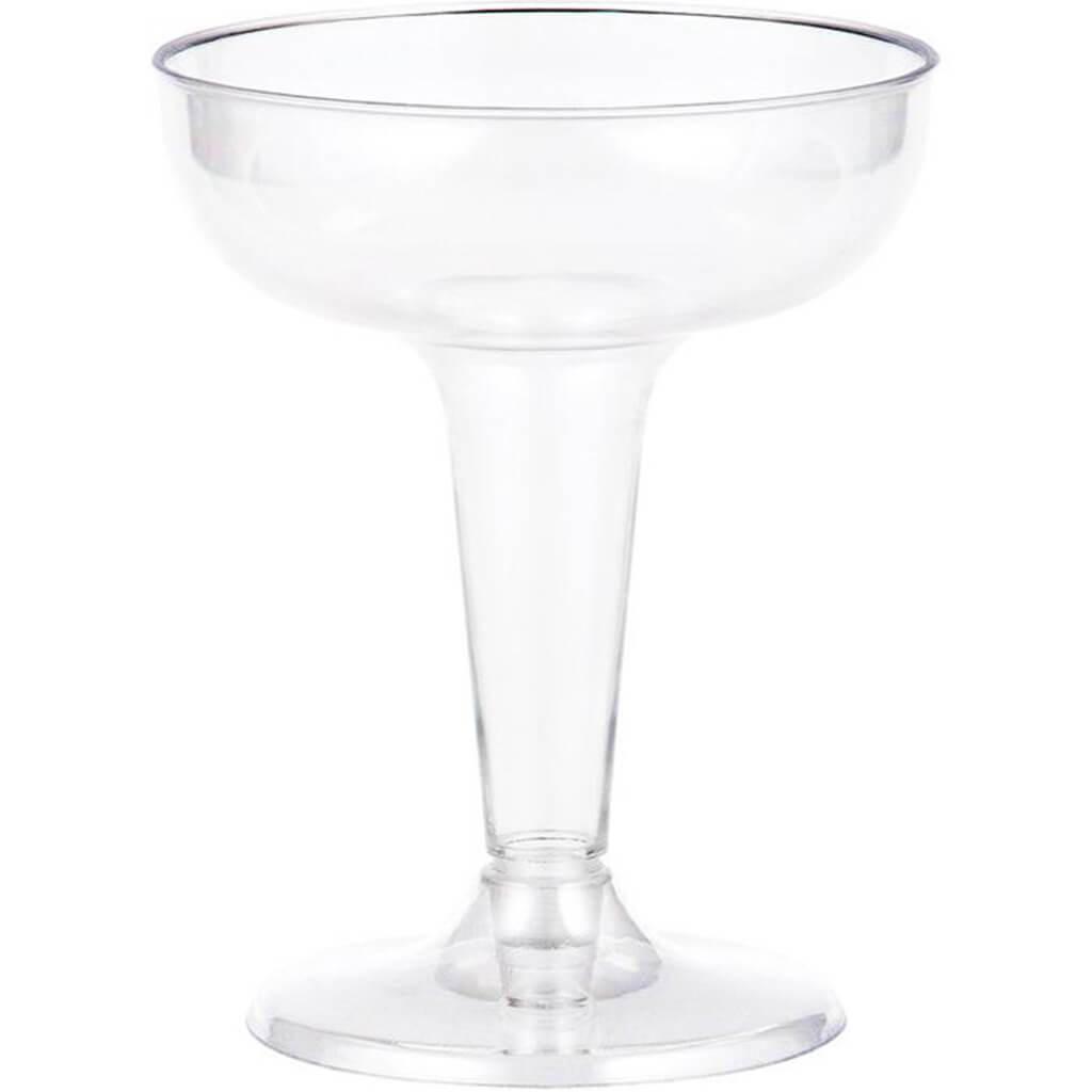 Clear Plastic Champagne Coupe 6ct 4oz