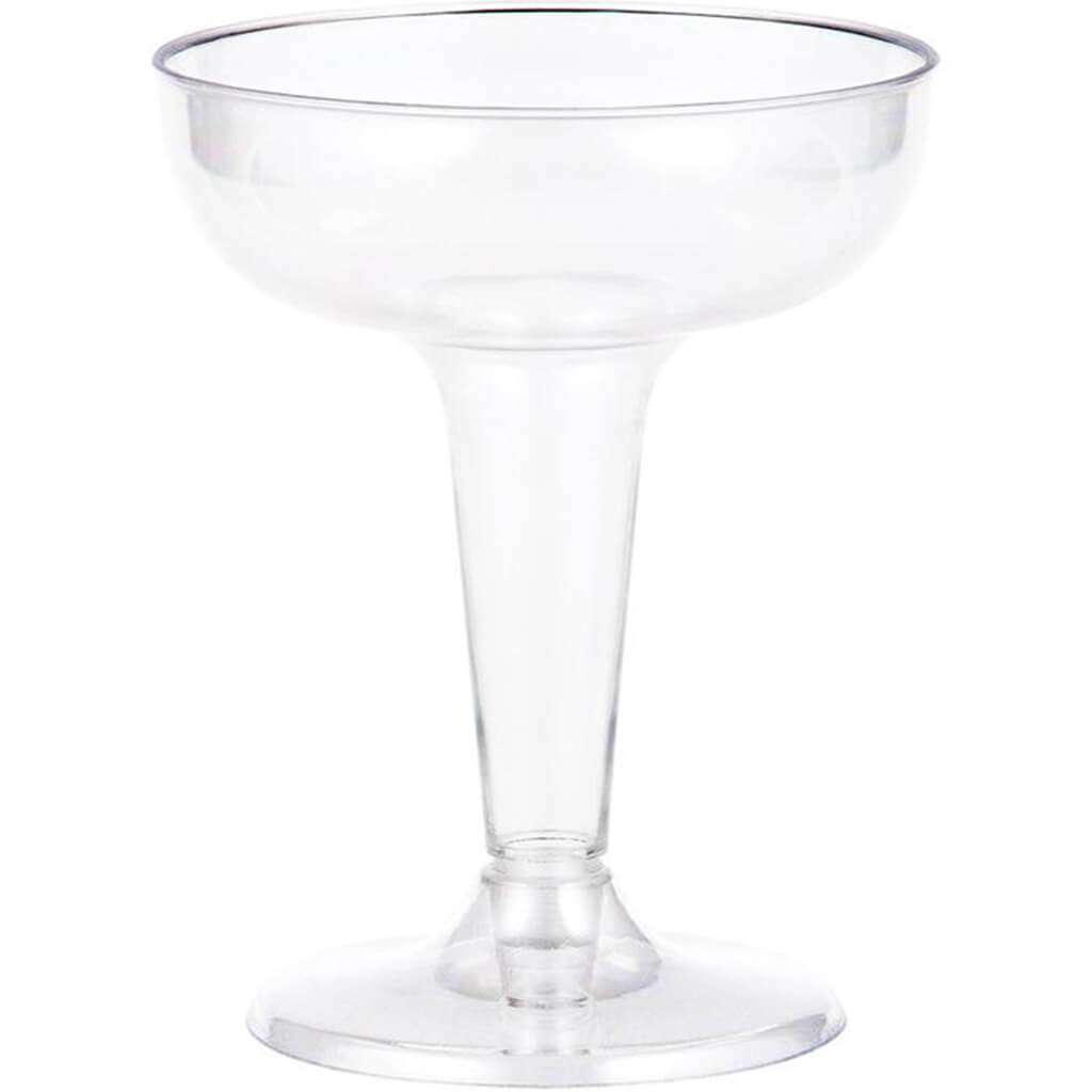 Clear Plastic Champagne Coupe 6ct 4oz