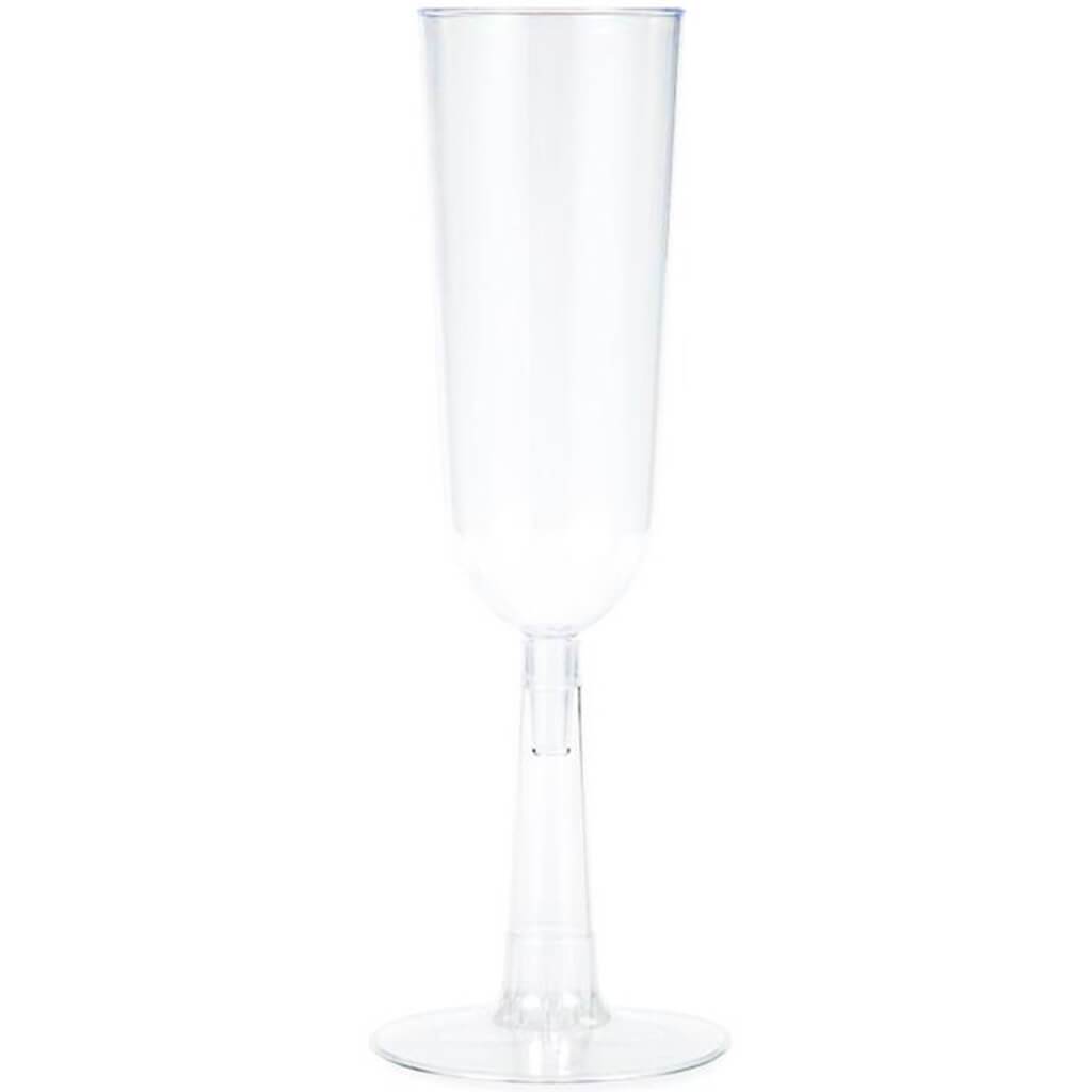 Clear Plastic Champagne Flutes 7oz 4ct